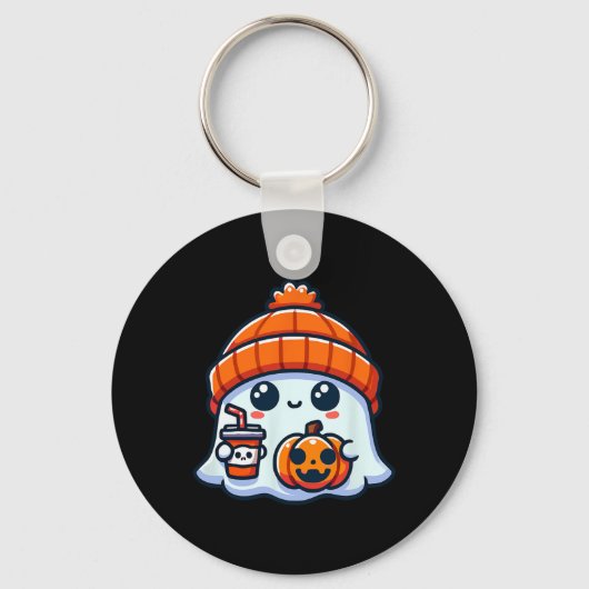 Ghost Mannen Halloween Sleutelhanger (Voorkant)