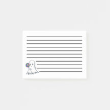 Ghost mignon avec Lolipop Post-It Notes
