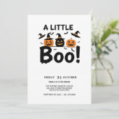 Ghost mignon et Citrouille Invitation de la fête d (Debout devant)