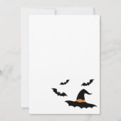 Ghost mignon et Citrouille Invitation de la fête d (Dos)