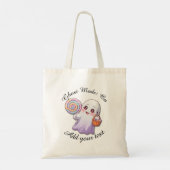 Ghost Mode: On – Personalized Halloween Tote Bag (Dos)