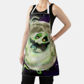 Ghost Moon Halloween Apron Schort (Insitu)
