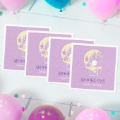 Ghost Moon Schattige Spooky One Halloween 1e Verja Servet