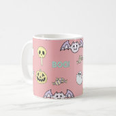 Ghost Motif rose Halloween café Mug (Devant gauche)