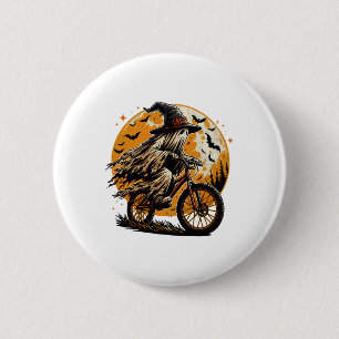 Ghost Mountain Biking Halloween Griezelen Kostuum Ronde Button 5,7 Cm