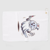 Ghost Nurse Classic T-Shirt Golfhanddoek (Horizontaal)