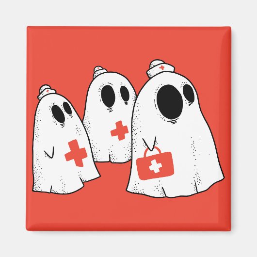 Ghost Nurse Magneet (Voorkant)