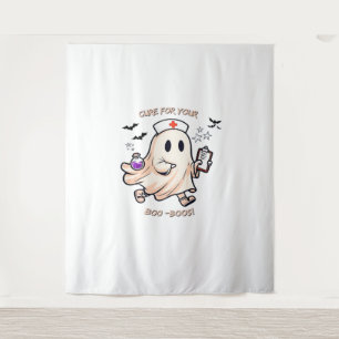 Ghost Nurse met magische drank - remedie voor je l Wandkleed
