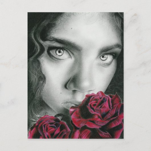 Ghost of a roos gothic beautic Briefkaart (Voorkant)