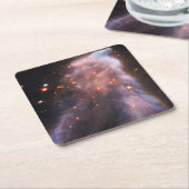 Ghost of Cassiopeia Nebula Vierkante Kartonnen Onderzetter (Schuin)