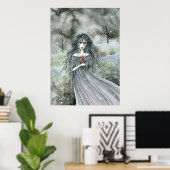 Ghost of Cathy Fantasy Gothic Art Molly Harrison Poster (Thuiskantoor)