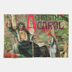Ghost of Christmas Present Illustratie Scrooge Theedoek