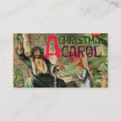 Ghost of Christmas Present Illustratie Scrooge Visitekaartje (Achterkant)