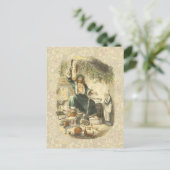 Ghost of Christmas Present Scrooge Feestdagenkaart (Staand voorkant)