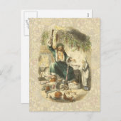 Ghost of Christmas Present Scrooge Feestdagenkaart (Voorkant / Achterkant)