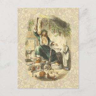 Ghost of Christmas Present Scrooge Feestdagenkaart