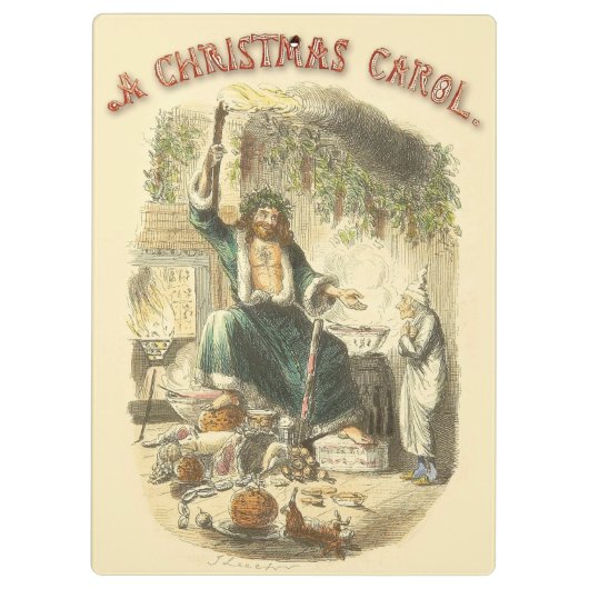 Ghost of Christmas Present Scrooge Klembord (Achterkant)