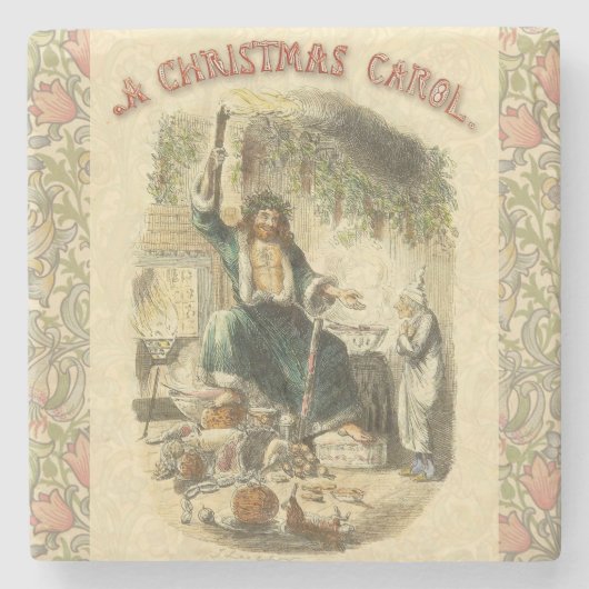Ghost of Christmas Present Scrooge Stenen Onderzetter (Voorkant)