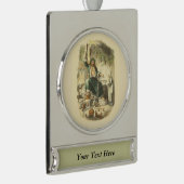 Ghost of Christmas Present Scrooge Verzilverd Banner Ornament (Rechts)