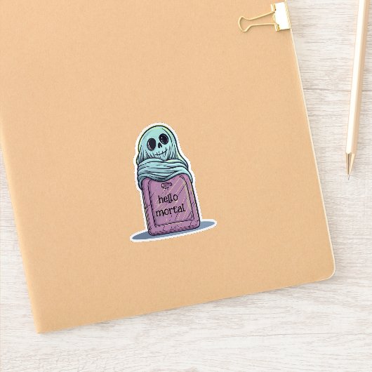 Ghost op Tombstone Sticker (Notitieboek)
