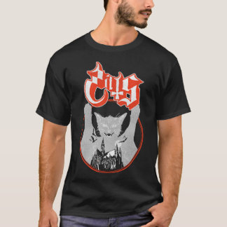Ghost Opus Cat Parody - Funny Cats Muziek Fan Art T-shirt