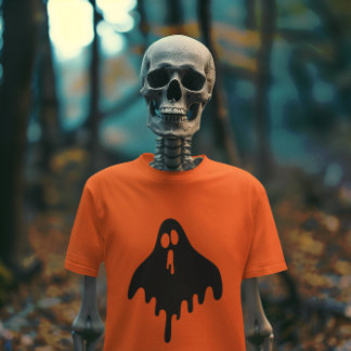 Ghost Oranje Halloween T-shirt