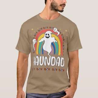 Ghost Papa Dad Funny Family Rainbow Costume Hallo T-shirt