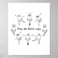 Ghost Pas De Boo-rée Balletdanser Spooky Hallowee