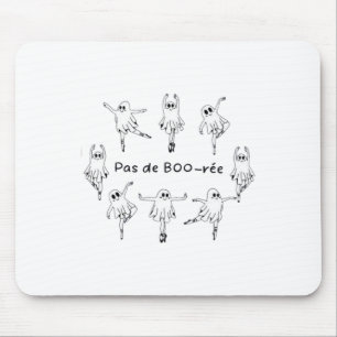 Ghost Pas De Boo-rée Llet Dancer Spooky Halloween Muismat