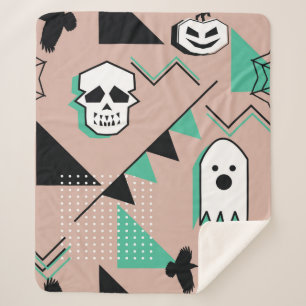 Ghost-patroon, halloween-thema naadloos patroon me sherpa deken