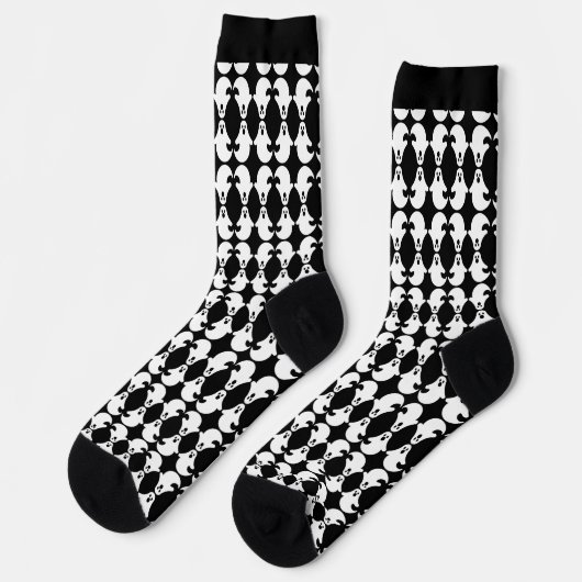 Ghost Pattern Crew Sokken (Links)