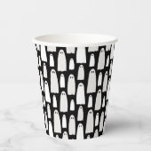 Ghost Pattern Halloween Papieren Bekers (Voorkant)
