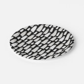 Ghost Pattern Halloween Papieren Bordje (Gekanteld)