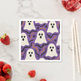 Ghost Pattern Halloween Servet