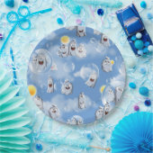 Ghost Pattern Papieren Bordje (Feest)