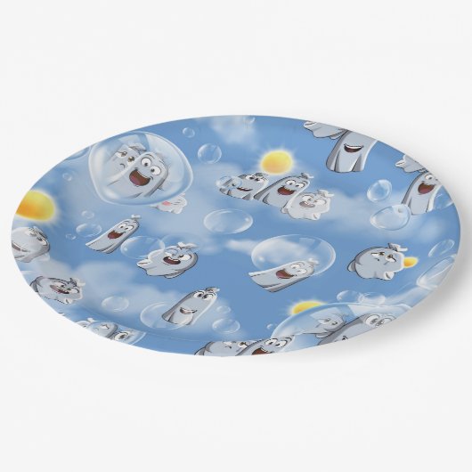 Ghost Pattern Papieren Bordje (Gekanteld)