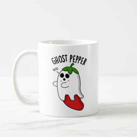 Ghost Pepper Funny Chili Pun Koffiemok (Links)