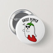 Ghost Pepper Funny Chili Pun Ronde Button 5,7 Cm (Voorkant /achterkant)