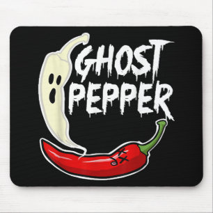 Ghost Pepper Funny Spicy Hot Halloween Ghost Peppe Muismat