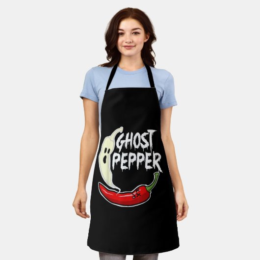 Ghost Pepper Funny Spicy Hot Halloween Ghost Peppe Schort (Gedragen)