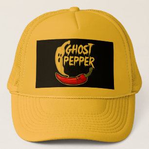 Ghost Pepper Funny Spicy Hot Halloween Ghost Peppe Trucker Pet