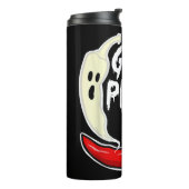 Ghost Pepper Grappig Pittige Hete Halloween Ghost  Thermosbeker (Gedraaid links)