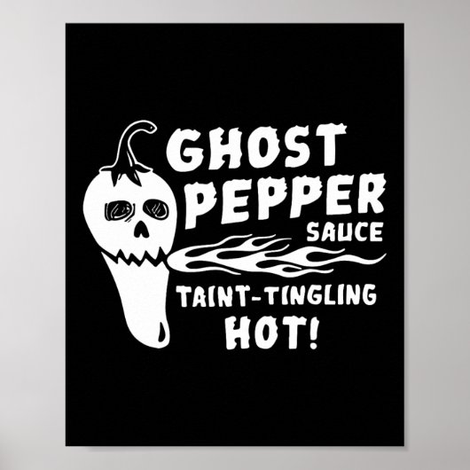 Ghost Pepper Sauce Tintelend Heet Poster (Voorkant)