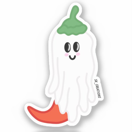 Ghost Pepper Sticker (Voorkant)