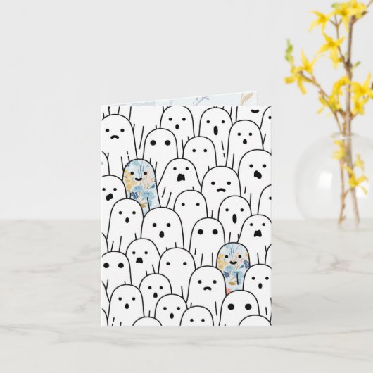 Ghost Person Kaart (Gele Bloem)