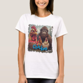 "Ghost Photobomb" Bigfoot & Cheesy Chickens Tee T-shirt