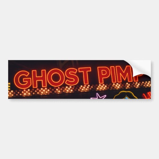 Ghost Pimp bumpersticker (Voorkant)