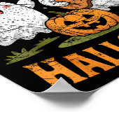 Ghost Playing Guitar For Halloween Lovers Poster (Hoek)