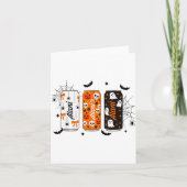 Ghost Pumpkin Sce Funny Halloween Energy Drink Can Kaart (Voorkant)