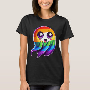 Ghost Rainbow Gay Pride Grappig T-shirt